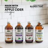 Flora - Apple Cider Vinegar - Ginger & Lemon Flavor, Wellness Tonic 17-fl. oz Glass Bottle