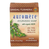 Auromere Ayurvedic Bar Soap Sandalwood-Turmeric 2.75 oz