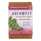Auromere Ayurvedic Bar Soap Himalayan Rose 2.75 oz