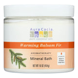 Aura Cacia Aromatherapy Mineral Bath Warming Balsam Fir 16 oz
