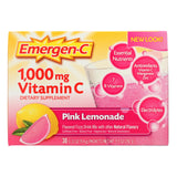 Alacer Emergen-C Vitamin C Fizzy Drink Mix Pink Lemonade 1000 mg 30 Packets