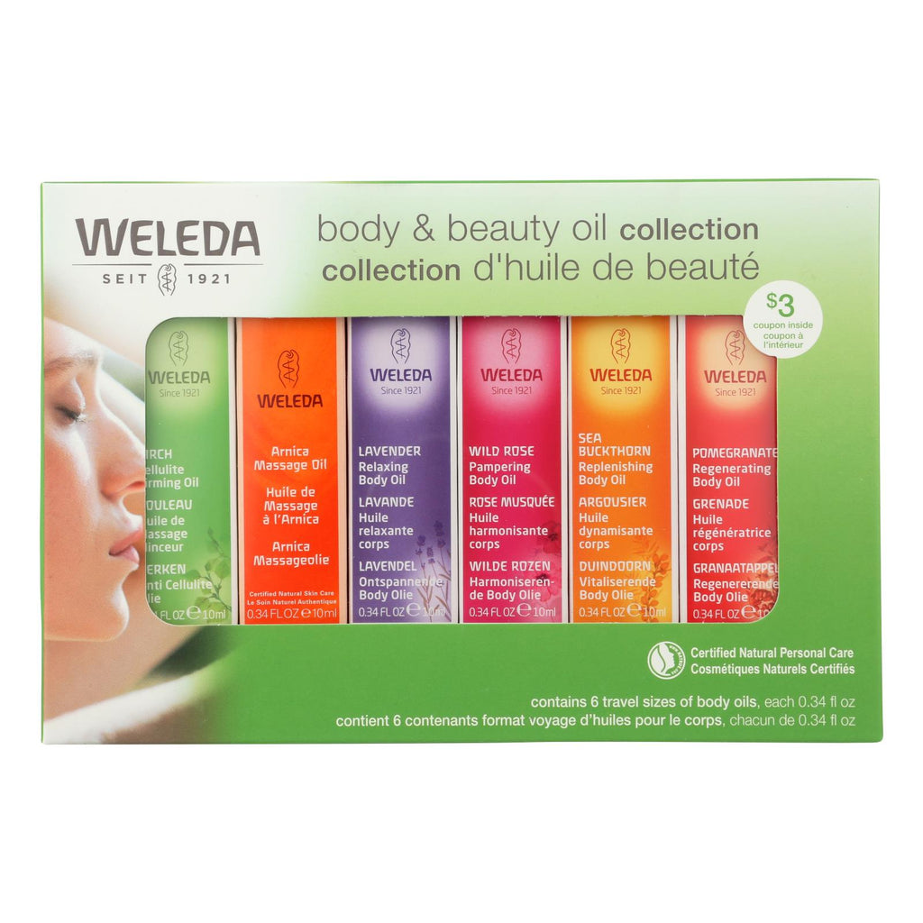 Weleda Body and Beauty Oil Collection 6 Count