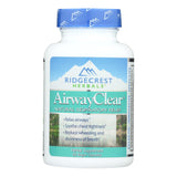 Ridgecrest Herbals Airway Clear Natrual Respiratory Relief 60 Vegan Capsules