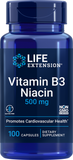 Vitamin B3 Niacin, 500 Mg, 100 Capsules