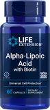 Alpha-lipoic Acid With Biotin, 60 Capsules