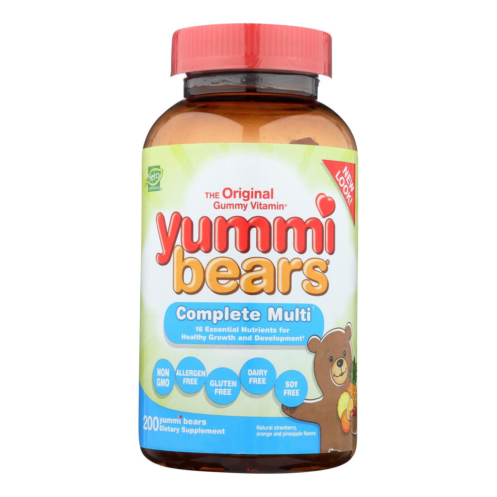 Hero Nutritionals Yummi Bears Gummy Vitamins for Children 200 Gummies