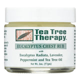 Tea Tree Therapy Eucalyptus Chest Rub Eucalyptus Australiana Lavender Peppermint and Tea Tree Oil 2 oz