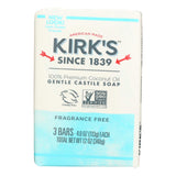 Kirk's Natural Soap Bar Coco Castile Fragrance Free 3 Count 4 oz