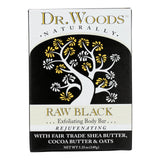 Dr. Woods Bar Soap Raw Black 5.25 oz