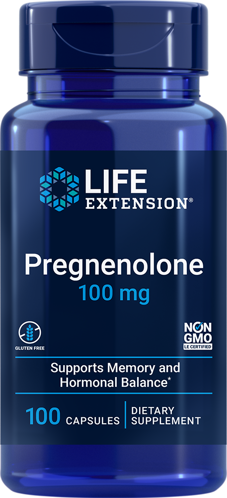 Pregnenolone, 100 Mg, 100 Capsules