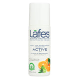 Lafe's Citrus And Bergamot Active Roll-On Deodorant 1 Each 2.5 FZ