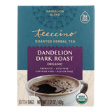 Teeccino Coffee Tee Bags Organic Dandelion Dark Roast Herbal 10 Bags