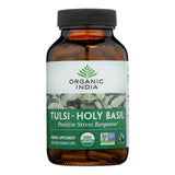 Organic India Holy Basil Supplement Tulsi 180 Vege Capsules