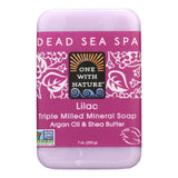 One With Nature Triple Milled Soap Bar Lilac 7 oz