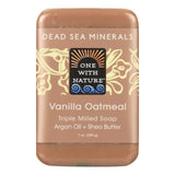 One With Nature Dead Sea Mineral Vanilla Oatmeal Soap 7 oz