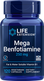 Mega Benfotiamine, 250 Mg, 120 Vegetarian Capsules