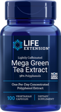 Lightly Caffeinated Mega Green Tea Extract, 100 Vegetarian Capsules