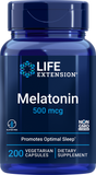 Melatonin, 500 Mcg, 200 Vegetarian Capsules