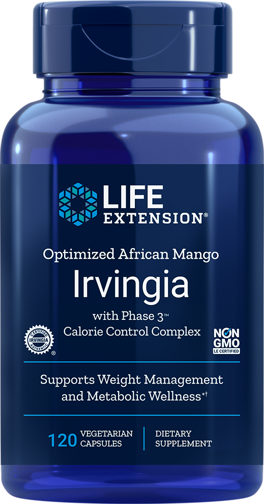 Optimized African Mango Irvingia With Phase 3 Calorie Control Complex, 120 Vegetarian Capsules
