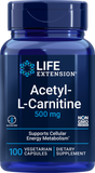 Acetyl-L-Carnitine, 500 Mg, 100 Vegetarian Capsules
