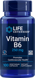 Vitamin B6, 250 Mg, 100 Vegetarian Capsules
