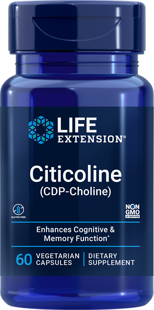 Citicoline (cdp-choline), 60 Vegetarian Capsules