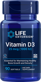 Vitamin D3, 25 Mcg (1000 IU), 90 Softgels
