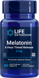 Melatonin 6 Hour Timed Release, 3 Mg, 60 Vegetarian Tablets