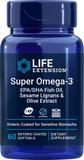 Super Omega-3 EPA/DHA Fish Oil, Sesame Lignans & Olive Extract (Enteric Coated), 60 Enteric-Coated Softgels