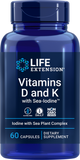 Vitamins D and K With Sea-Iodine, 60 Capsules