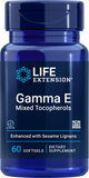Gamma E Mixed Tocopherols, 60 Softgels