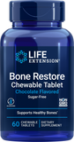 Bone Restore Chewable Tablets (Sugar-Free Chocolate), 60 Chewable Tablets