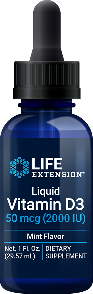 Liquid Vitamin D3 (Mint), 50 Mcg (2000 IU), 29.57 Ml