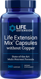 Life Extension Mix Capsules Without Copper, 360 Capsules