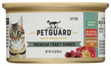 PetGuard Cat Food Premium Feast Dinner 3 oz. can