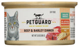 PetGuard Cat Food Beef & Barley Dinner 3 oz. can