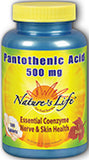 Nature's Life Pantothenic Acid 500mg 100 TAB