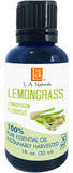 L A Naturals Lemongrass Essential Oil 1 OZ