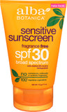 Alba Botanica Fragrance Free SPF30 Sunscreen 3 OZ