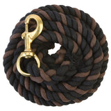 Weaver Leather Cotton Lead Rope Black Chocolate 5 8in x 10 ft