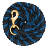 Weaver Leather Cotton Lead Rope Black Blue 5 8in x 10 ft