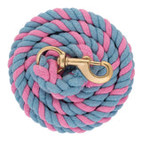Weaver Leather Cotton Lead Rope Pink Blue 5 8in x 10 ft