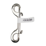 Weaver Leather Double End Snap 4in Nickel Plated Barcoded Ea