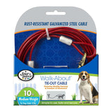 Four Paws Tie-Out Cable for Dogs Medium Weight 10 ft