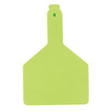 Z Tags Z1 NoSnag Blank Cow Tags Chartreuse 25's