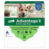 Elanco Advantage II Flea Treatment For Dogs Over 55 lbs Blue Package 4