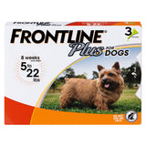 FRONTLINE Frontline Plus Flea and Tick Spot-On for Dogs 5-22 lb Orange Package 3