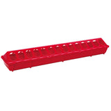 Miller Little Giant Plastic Flip-Top Ground Poultry Feeder 20in Red
