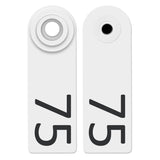 Allflex Global Sheep and Goat Numbered Tags 51-75 White