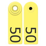 Allflex Global Sheep and Goat Numbered Tags 26-50 Yellow